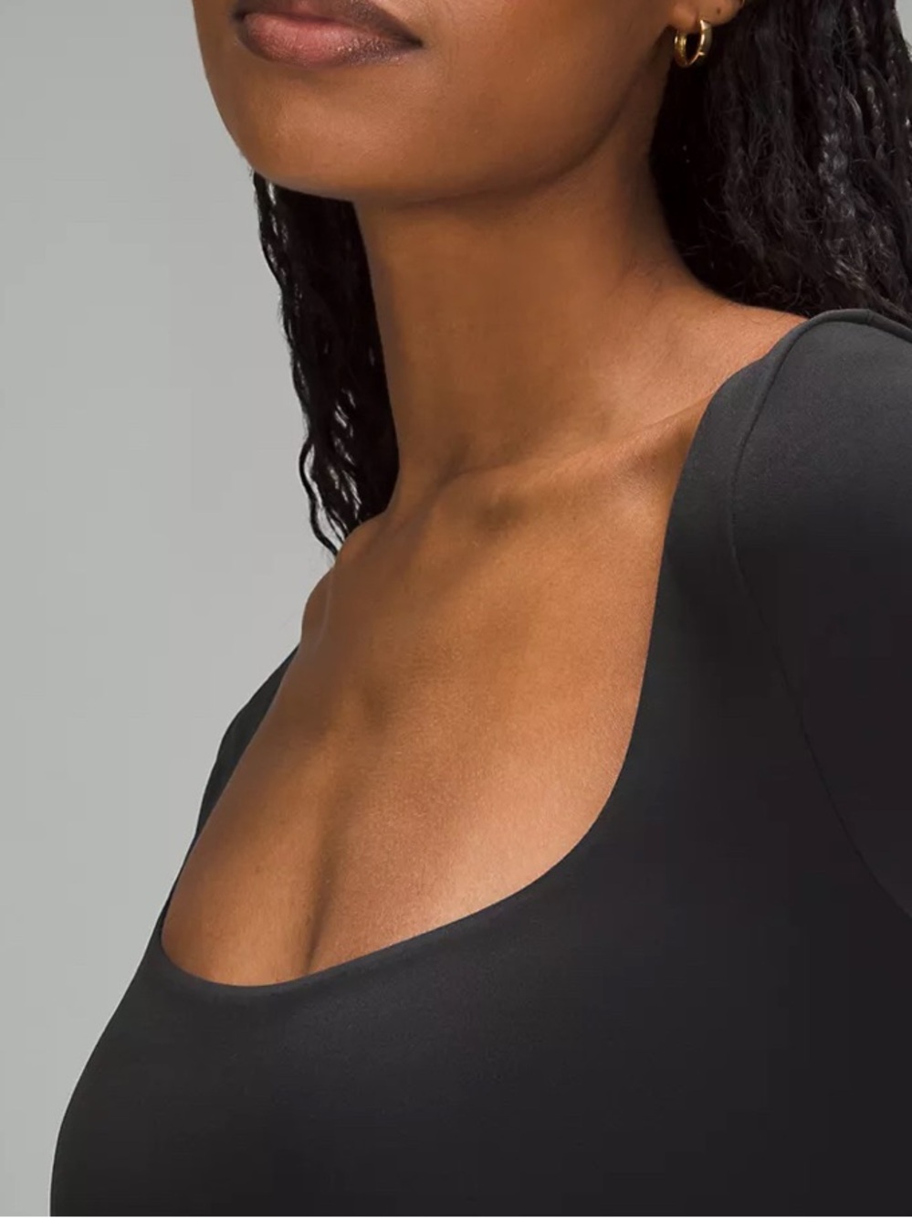 lululemon athletica Black Long-Sleeve Scoop-Neck Bodysuit size L - Picture 7 of 9